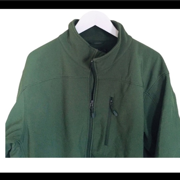 NEW KIRKLAND Signature Fleece Lined Soft Shell Jacket With Pockets Green Sz XXL - Picture 5 of 8
